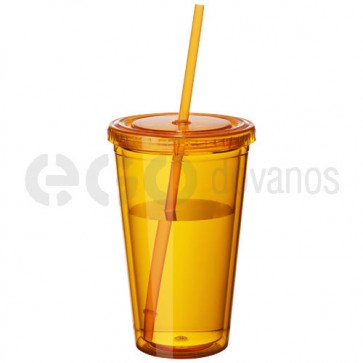 Cyclone tumbler and straw
