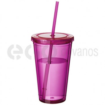 Cyclone tumbler and straw