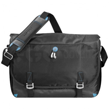 Checkpoint friendly 17" laptop messenger bag
