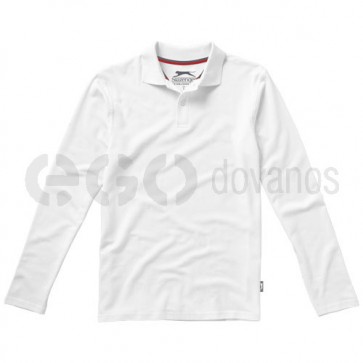 Point long sleeve polo.