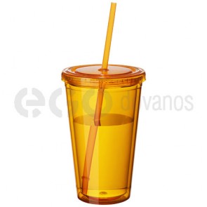 Cyclone tumbler and straw