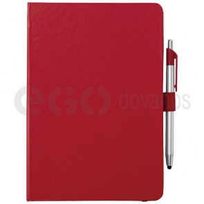 Crown A5 Notebook and stylus ballpoint Pen