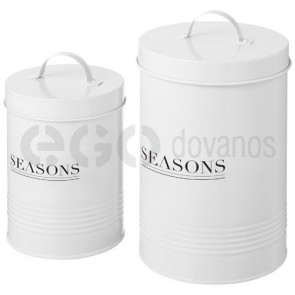 Porto 2-piece storage jar set